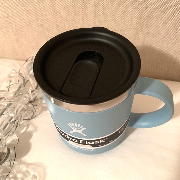 Hydro Flask NEW Mug With Black Lid Colour: Rain 12oz - Picture 4 of 11
